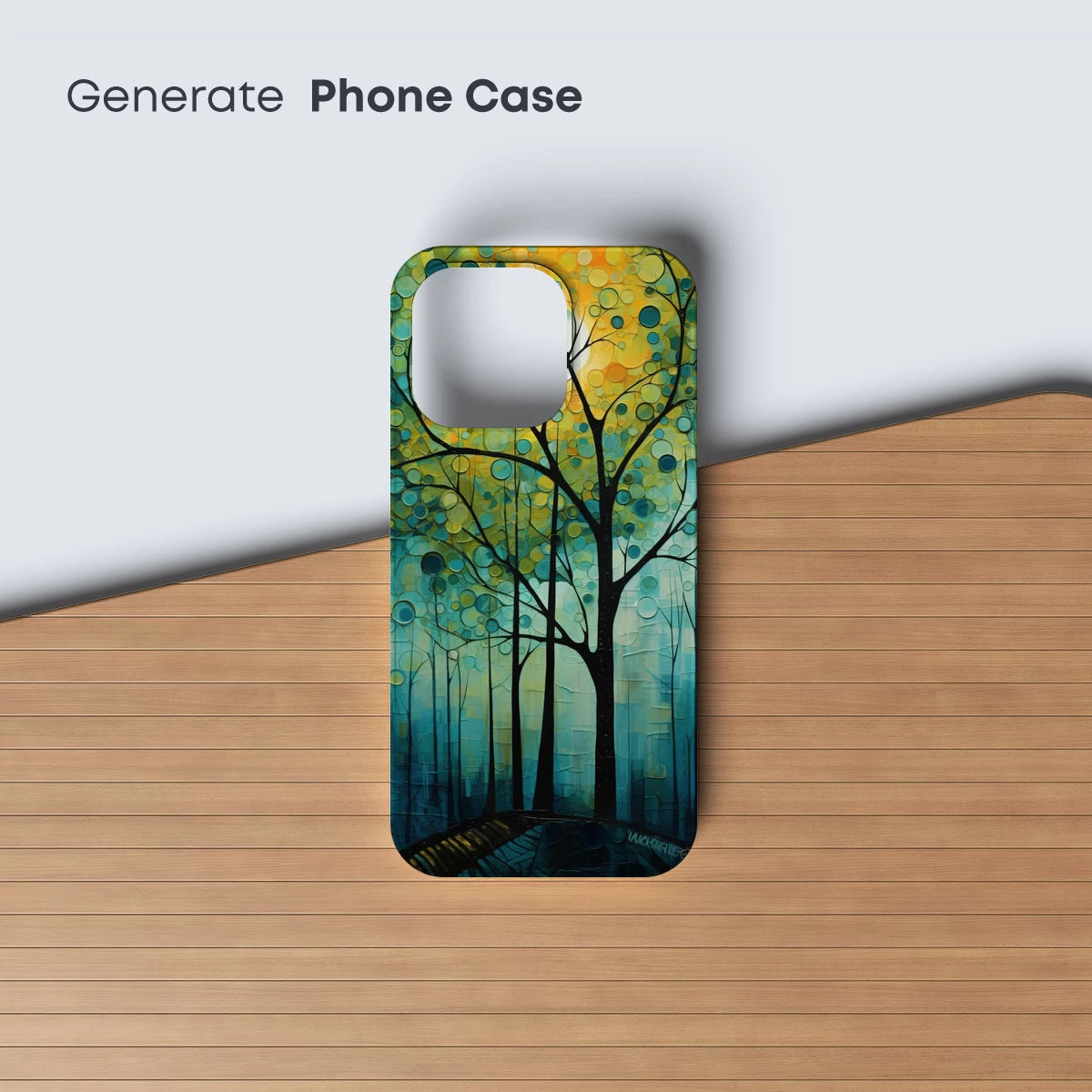 Circle Forest: Abstract Twilight Symphony - Image 3