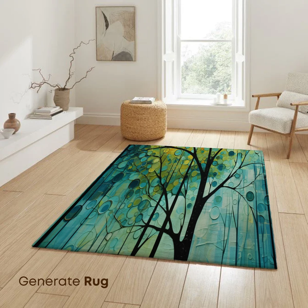 Circle Forest: Abstract Twilight Symphony - Image 6