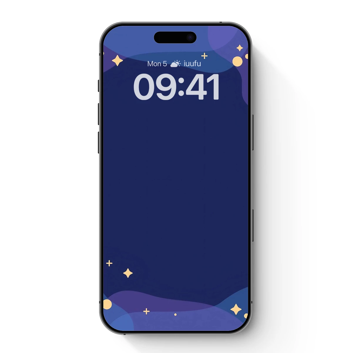 Cosmic Night Symphony: Abstract Stars and Waves