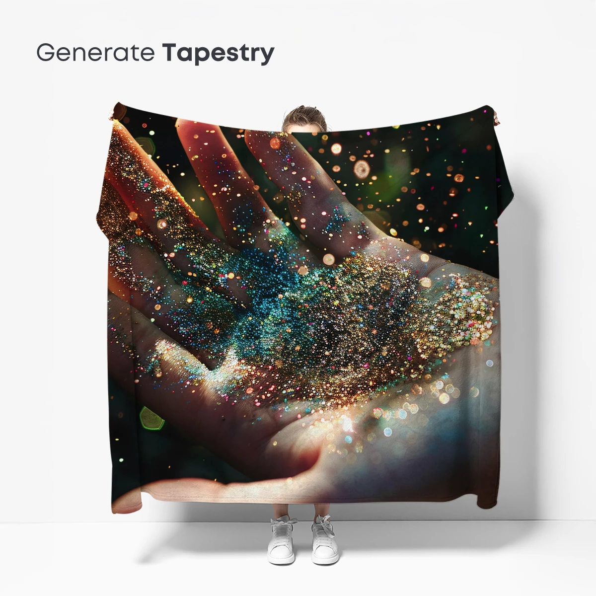 Glittering Hand: A Symphony of Sparkles - Image 5