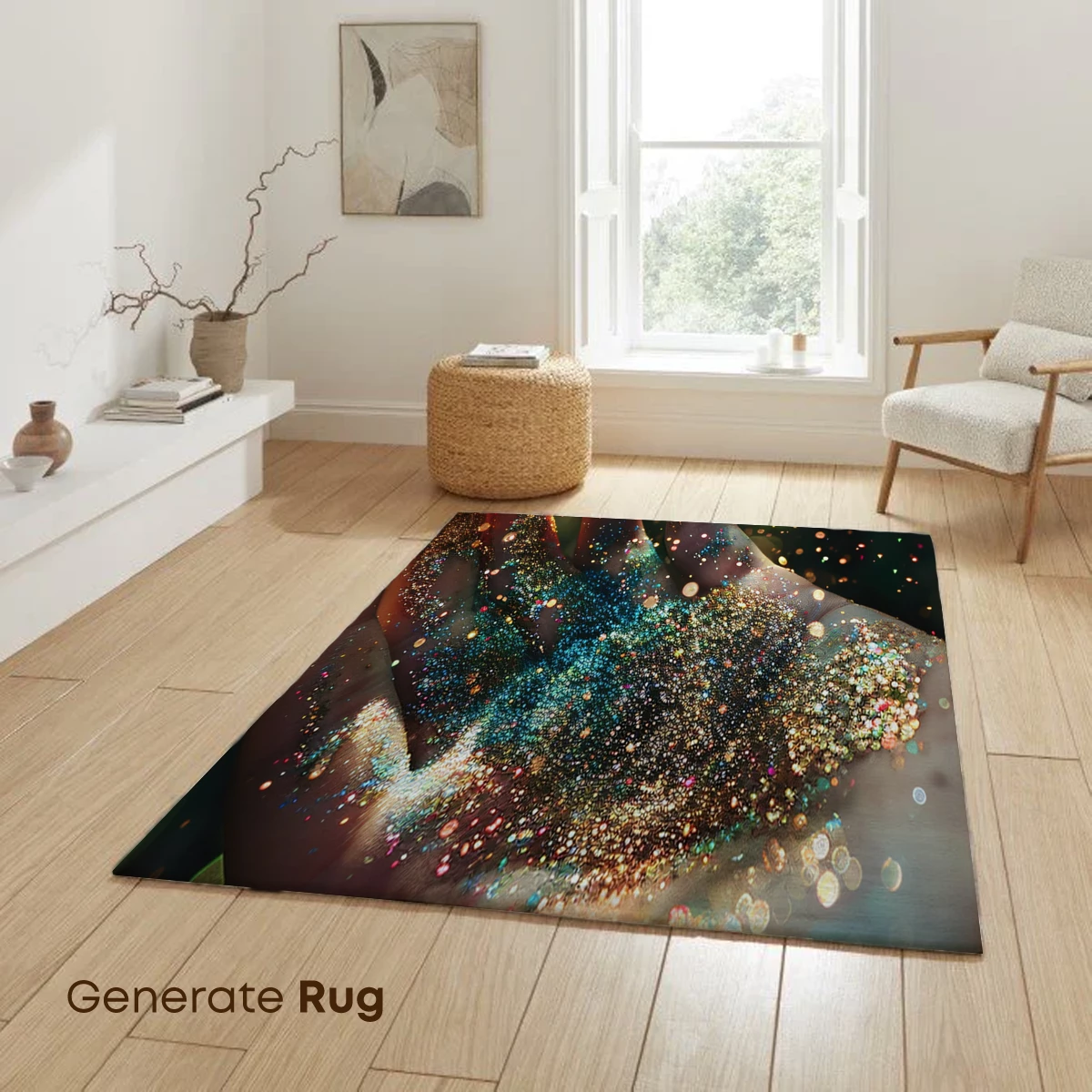 Glittering Hand: A Symphony of Sparkles - Image 6