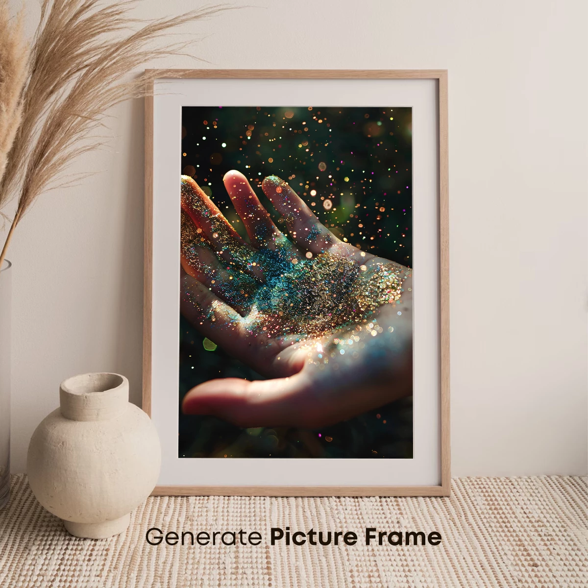Glittering Hand: A Symphony of Sparkles - Image 7