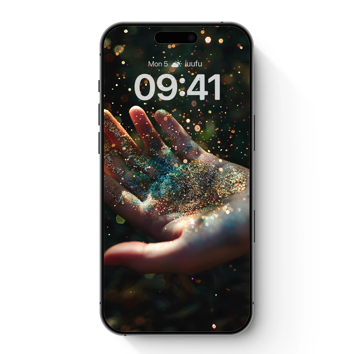 Glittering Hand: A Symphony of Sparkles