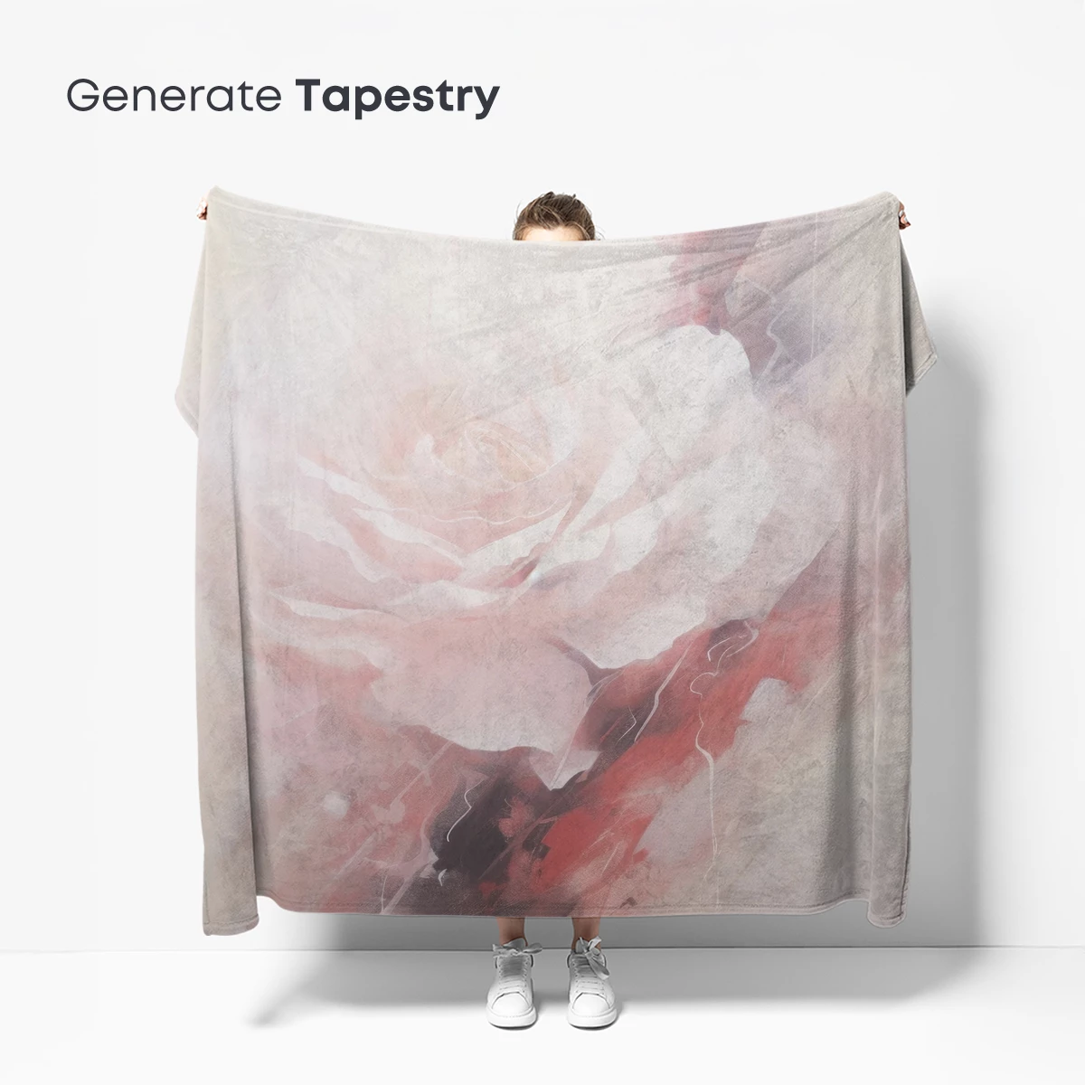 Ethereal Bloom: Abstract Rose in Soft Hues - Image 5