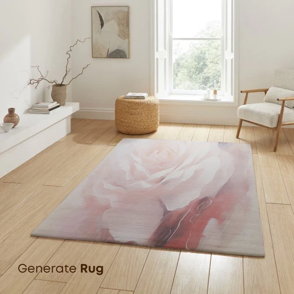 Ethereal Bloom: Abstract Rose in Soft Hues - Image 6