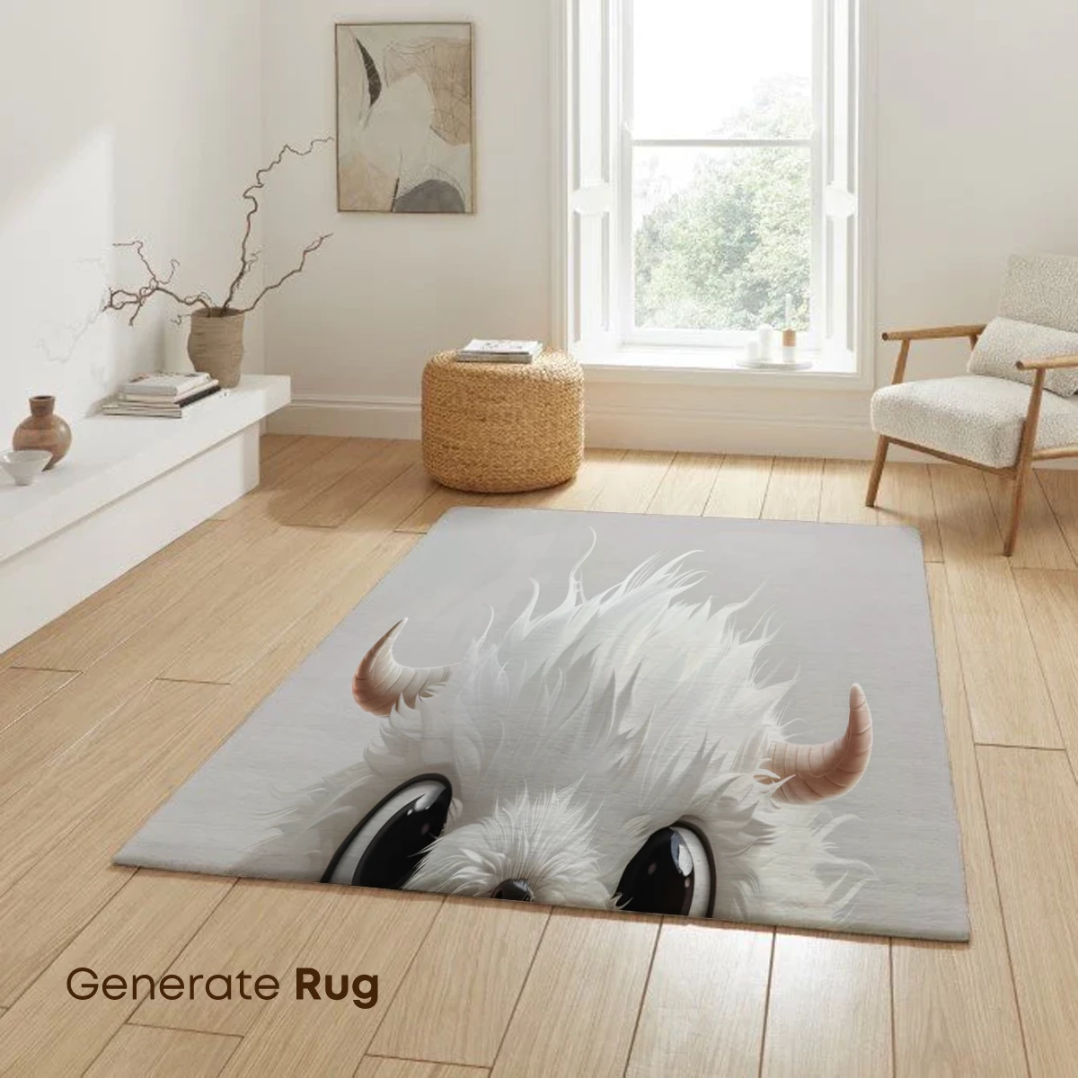 Fluffy Yeti Dream: Whimsical White Wonder - Image 6