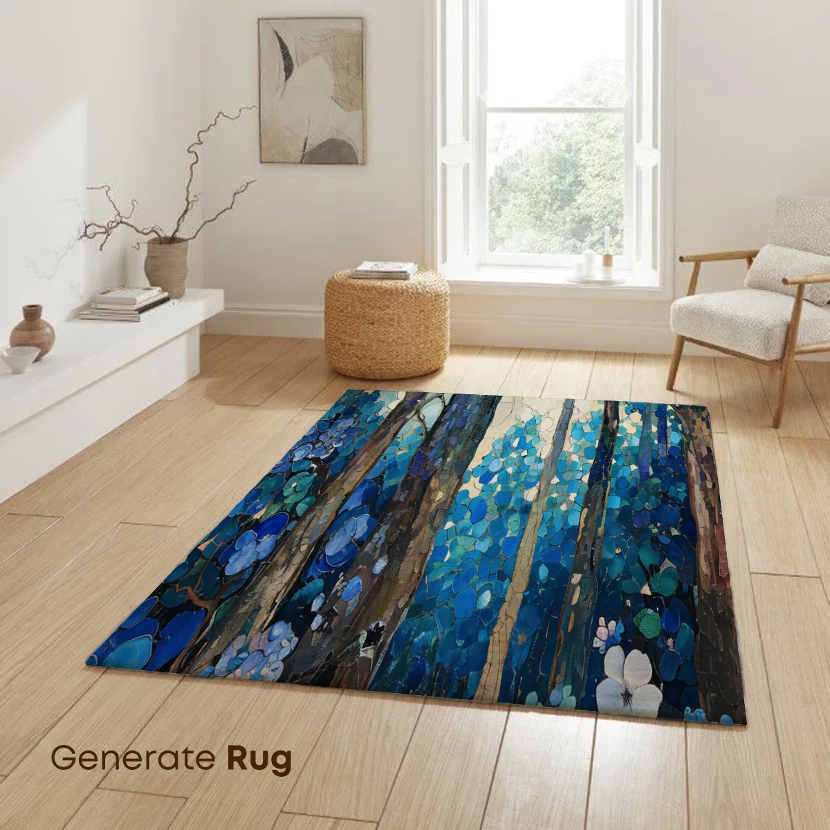 Enchanted Blue Forest Bloom - Image 6