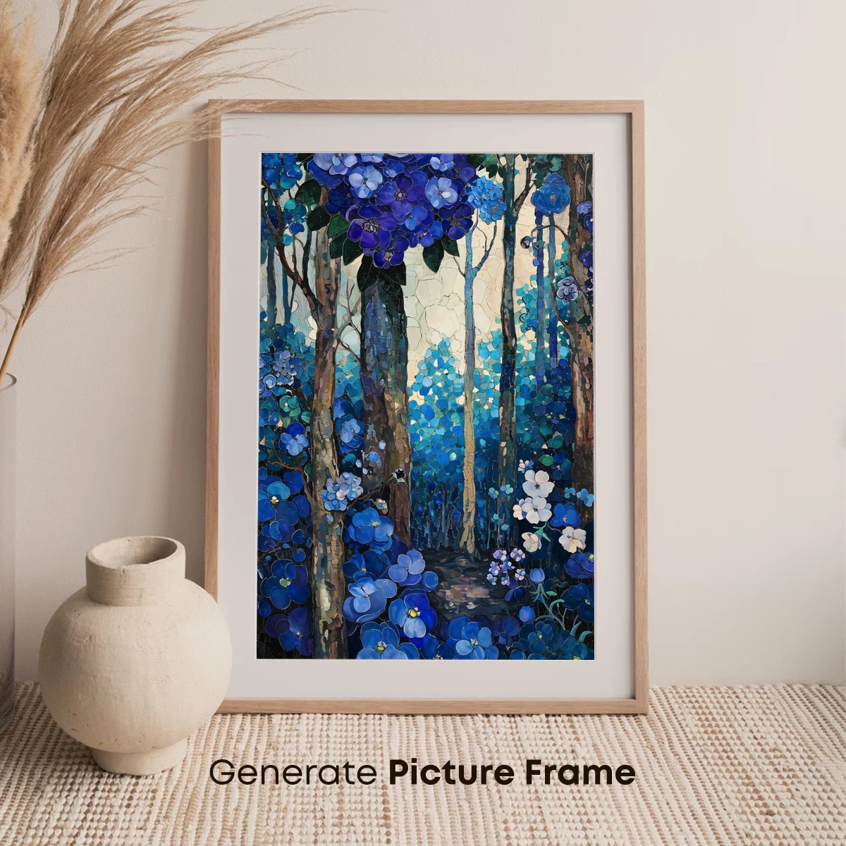 Enchanted Blue Forest Bloom - Image 7