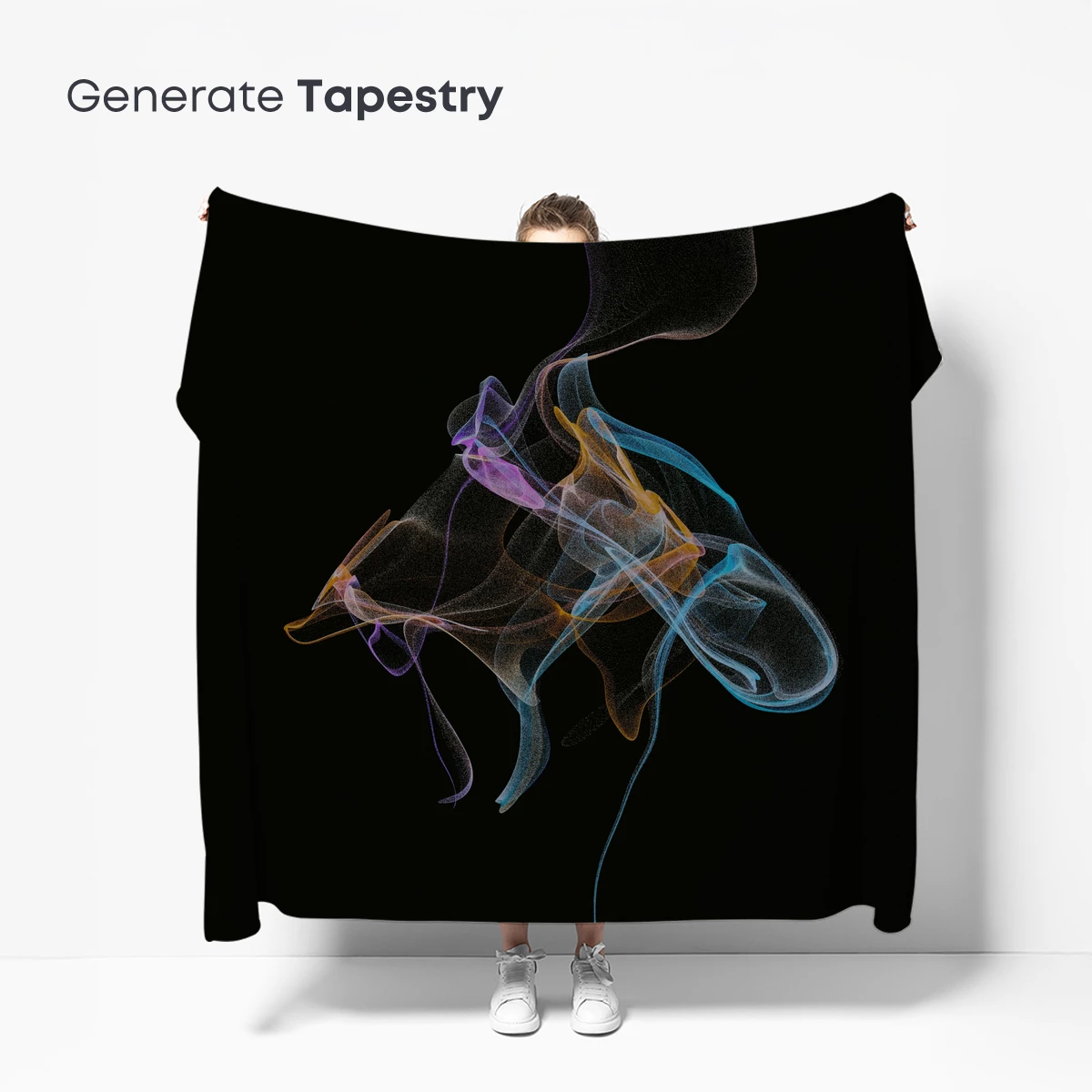 Ethereal Smoke Symphony: Colorful Whispers in Darkness - Image 5