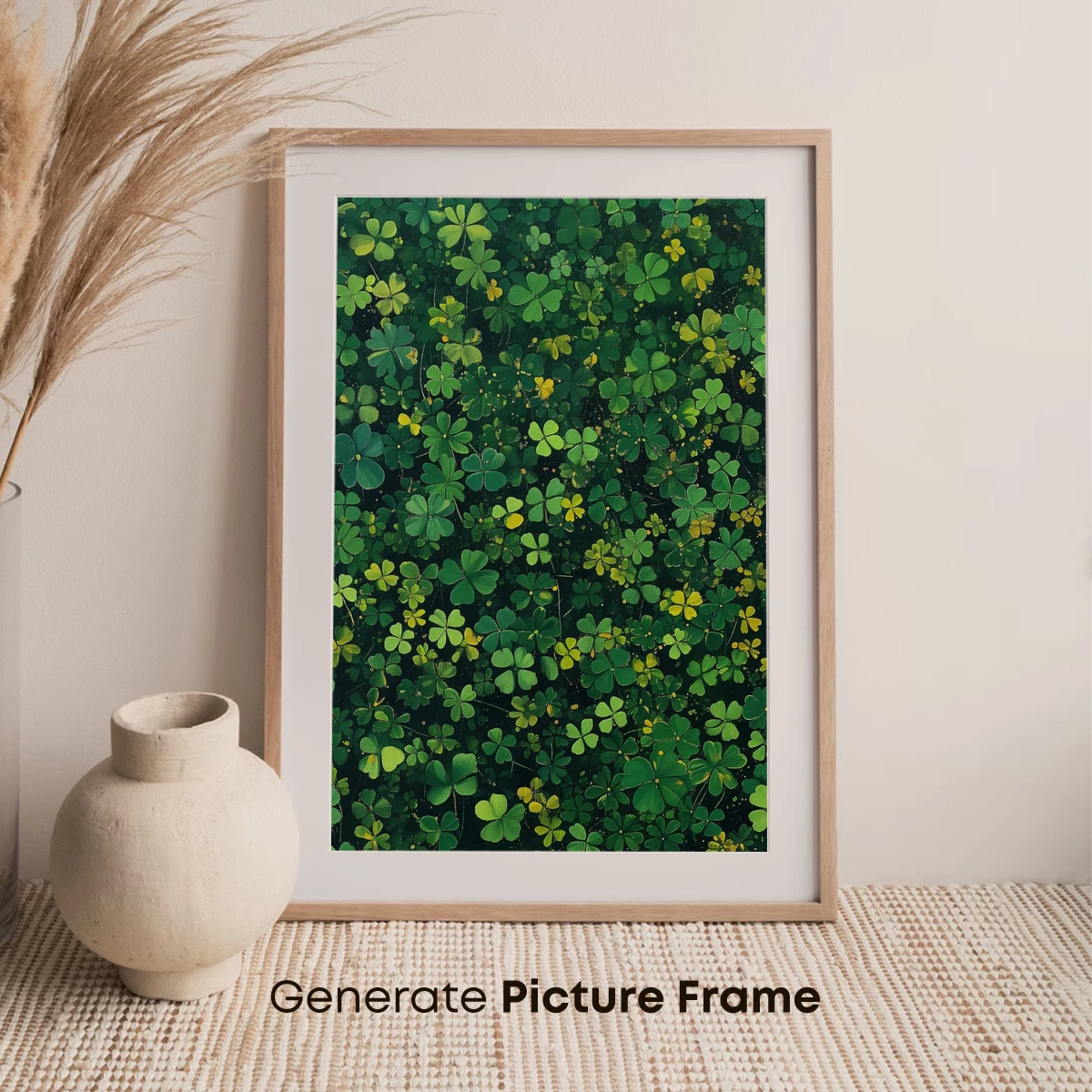 Clover Field Bliss: Nature's Green Tapestry - Image 7