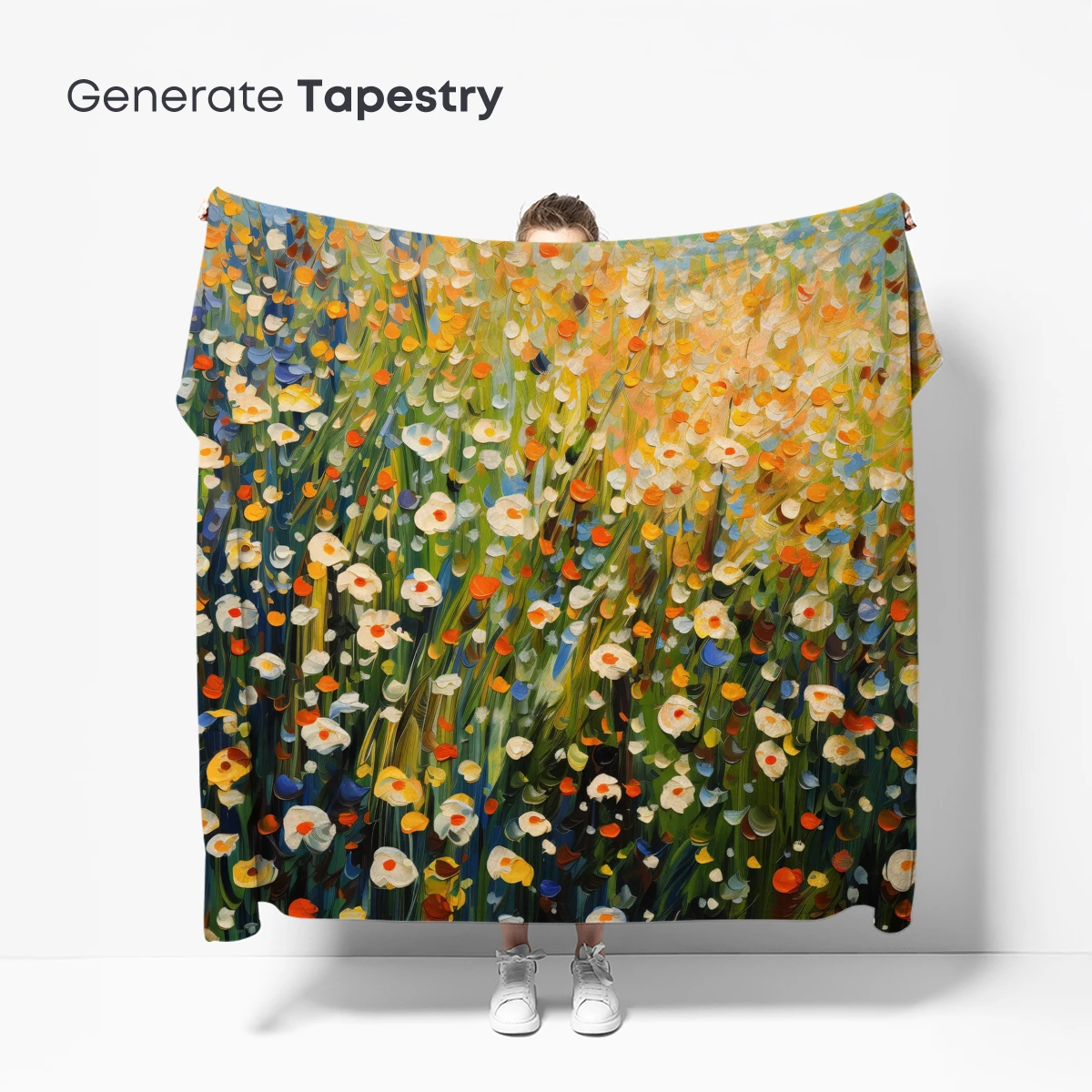 Impressionist Floral Symphony: Sunlit Meadow - Image 5