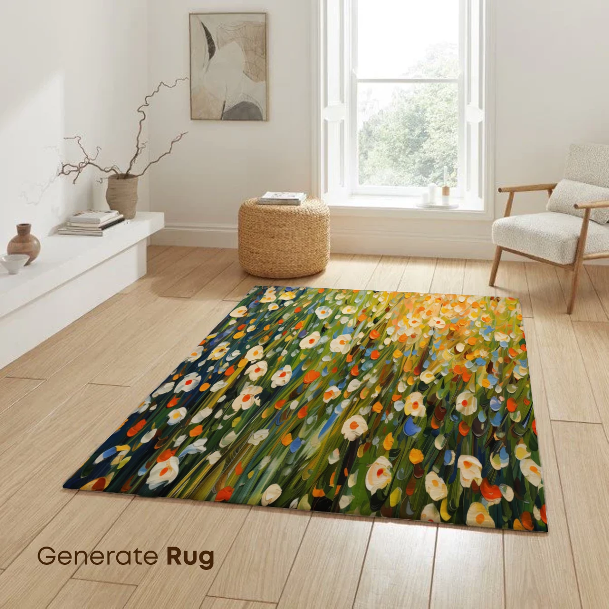 Impressionist Floral Symphony: Sunlit Meadow - Image 6