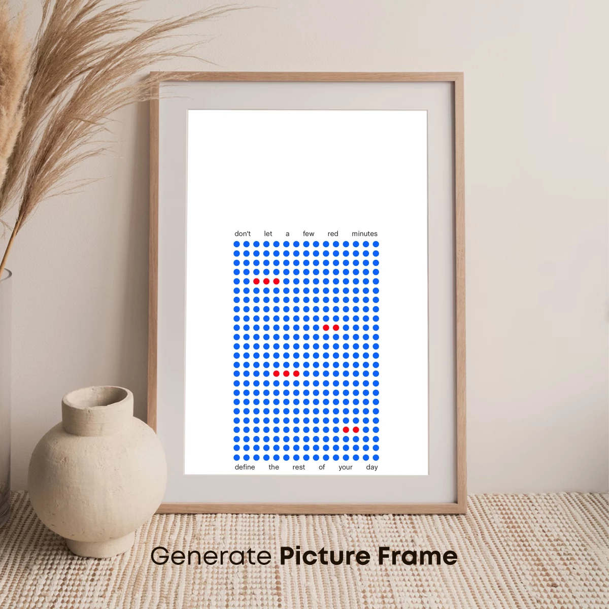 Blue Grid with Red Accents: Time's Impact on Perception - Image 7