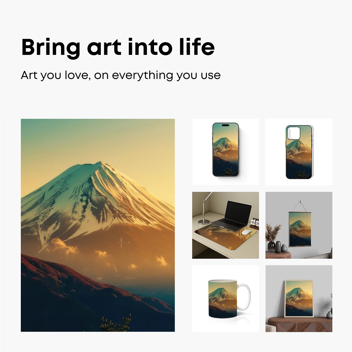 Golden Dawn on Fuji: A Serene Summit Symphony - Image 2