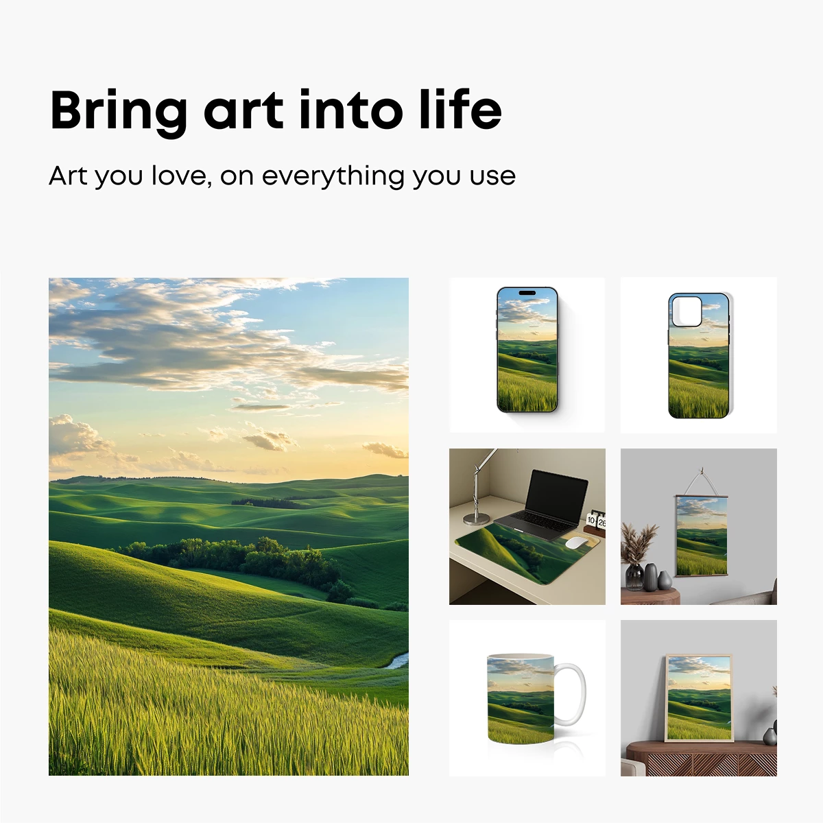 Golden Hour Over Rolling Hills - Image 2
