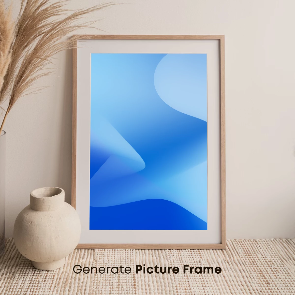 Ethereal Blue Waves: A Digital Abstract Symphony - Image 7