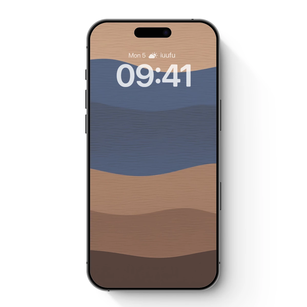 Abstract Ocean Waves in Earth Tones