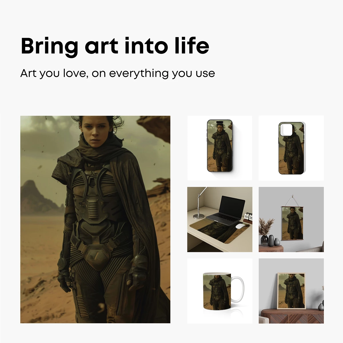 Desert Warrior in Futuristic Armor - Image 2