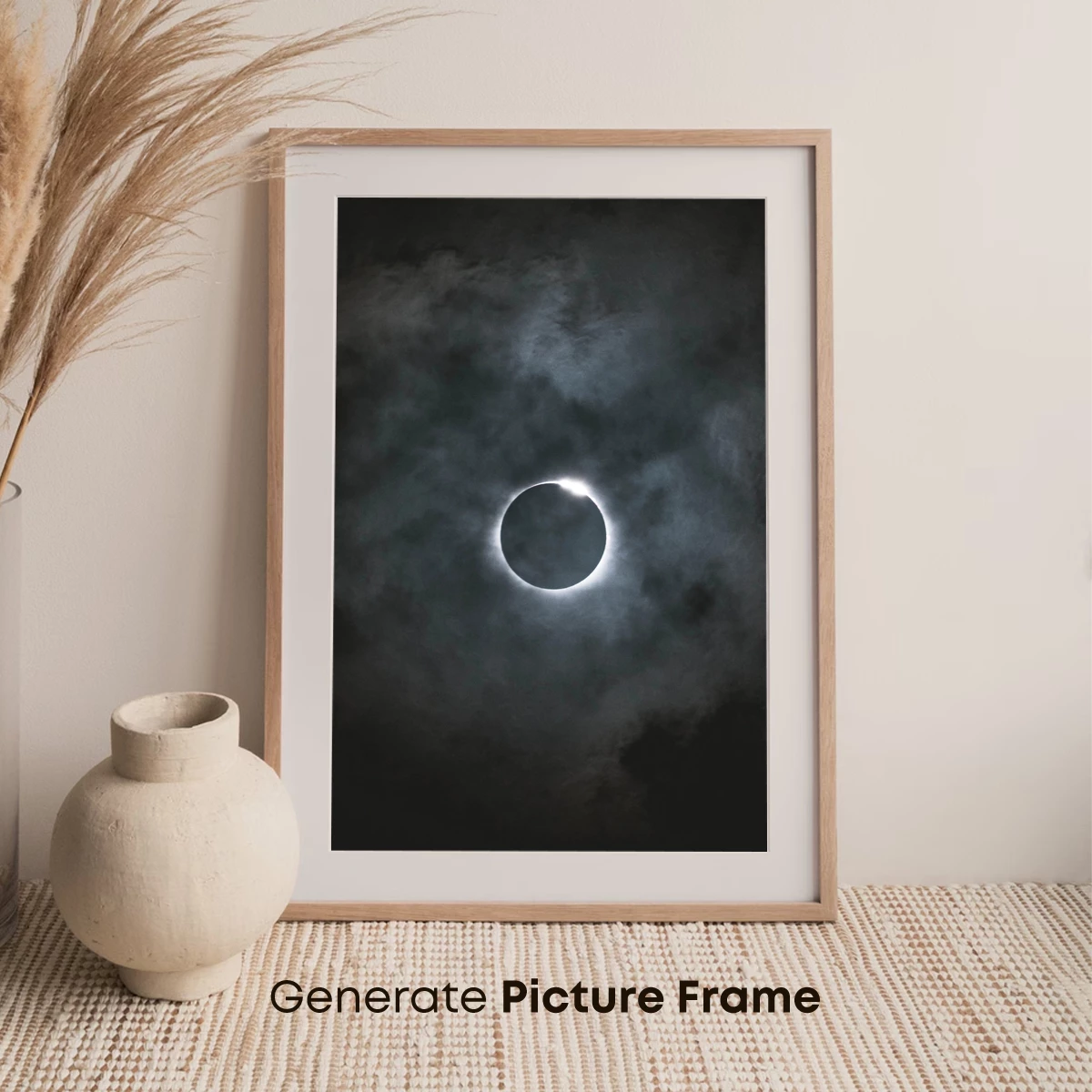 Eclipse in the Clouds: Celestial Ring of Light - Image 7