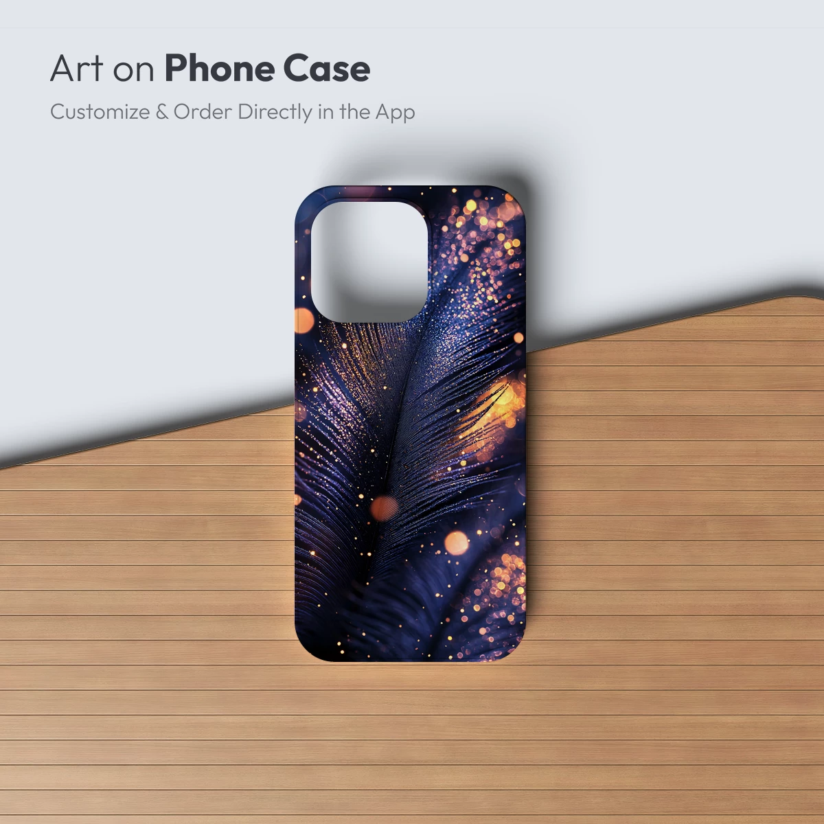 Glowing Feather Symphony: Mystical Bokeh Art - Image 3