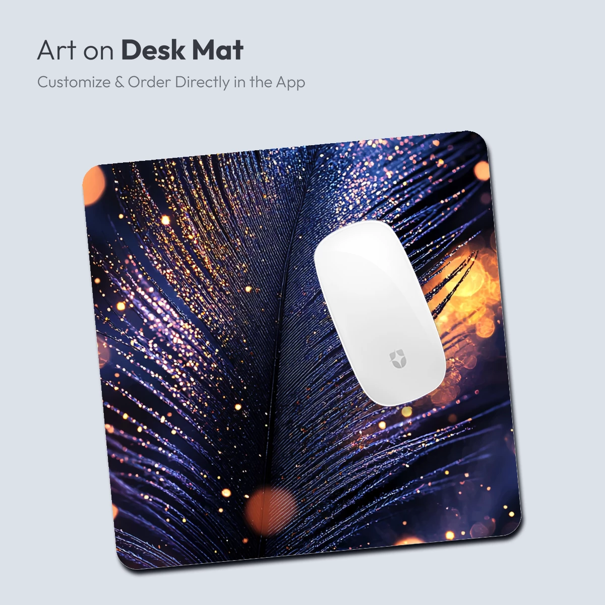 Glowing Feather Symphony: Mystical Bokeh Art - Image 4