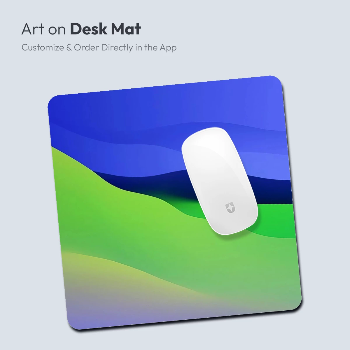 Abstract Horizon: Blue-Green Gradient Waves - Image 4