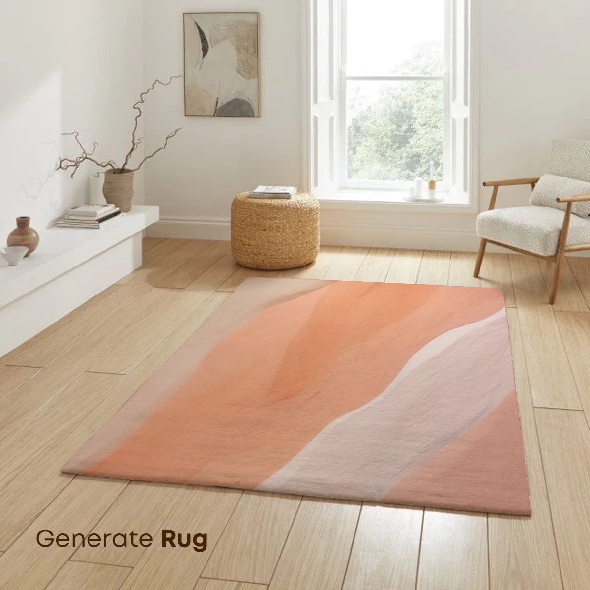 Desert Symphony in Peach and Cream - Image 6