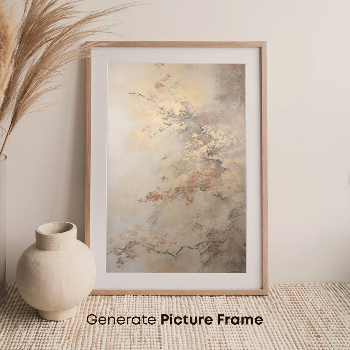 Autumn Whisper: Ethereal Branches in Misty Hues - Image 7