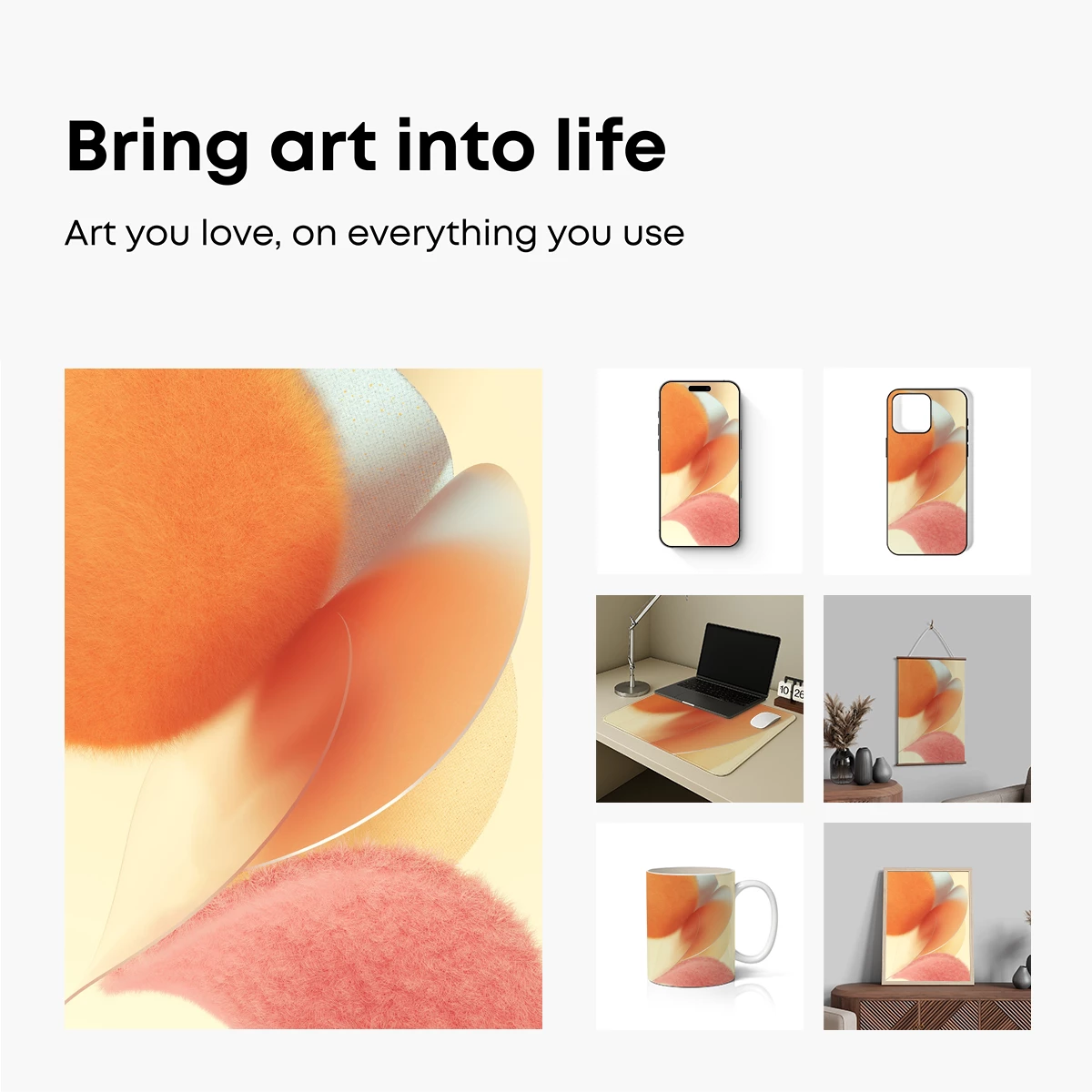 Fuzzy Petals in Pastel Harmony - Image 2