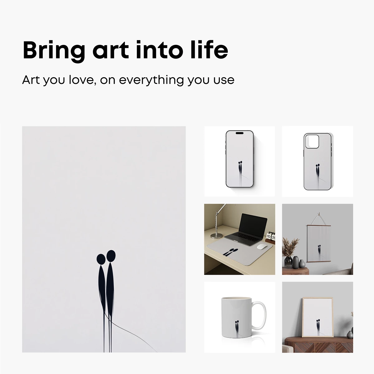 Eternal Bond: Minimalist Duo in Harmony - Image 2