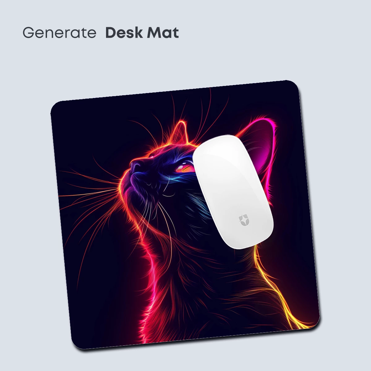 Neon Feline Aura: Electric Glow Cat Art - Image 4