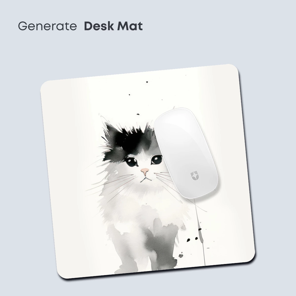 Ink-Splashed Kitten: Whimsical Watercolor Charm - Image 4