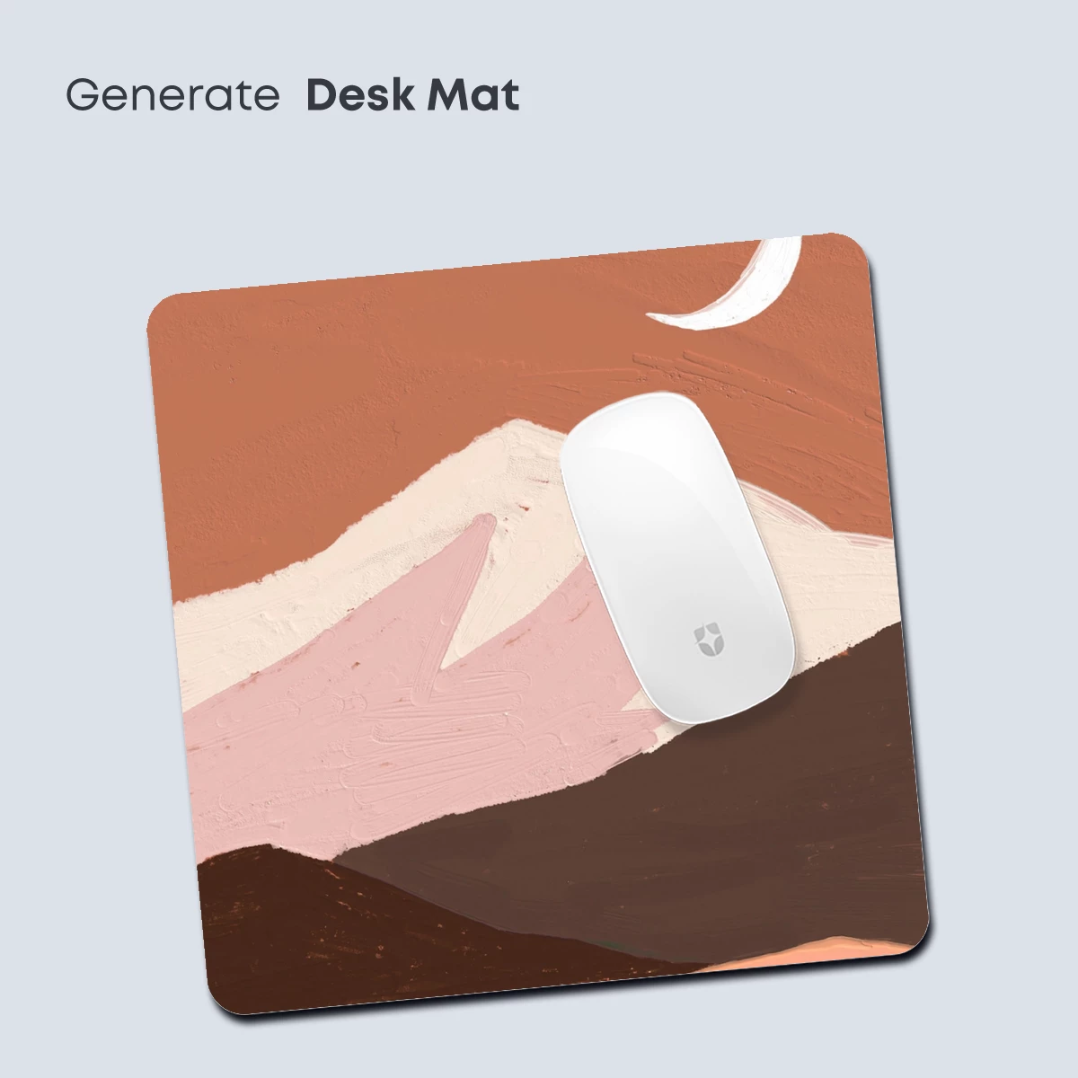 Desert Moonrise: Abstract Terracotta Landscape - Image 4