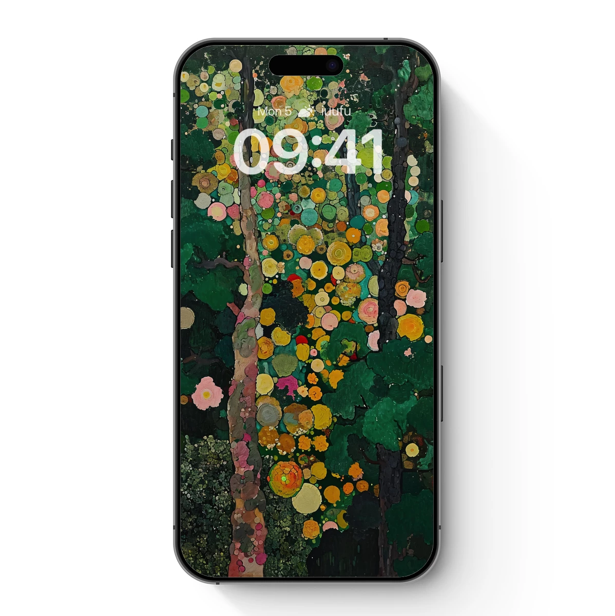 Enchanted Forest Canopy: A Burst of Floral Circles