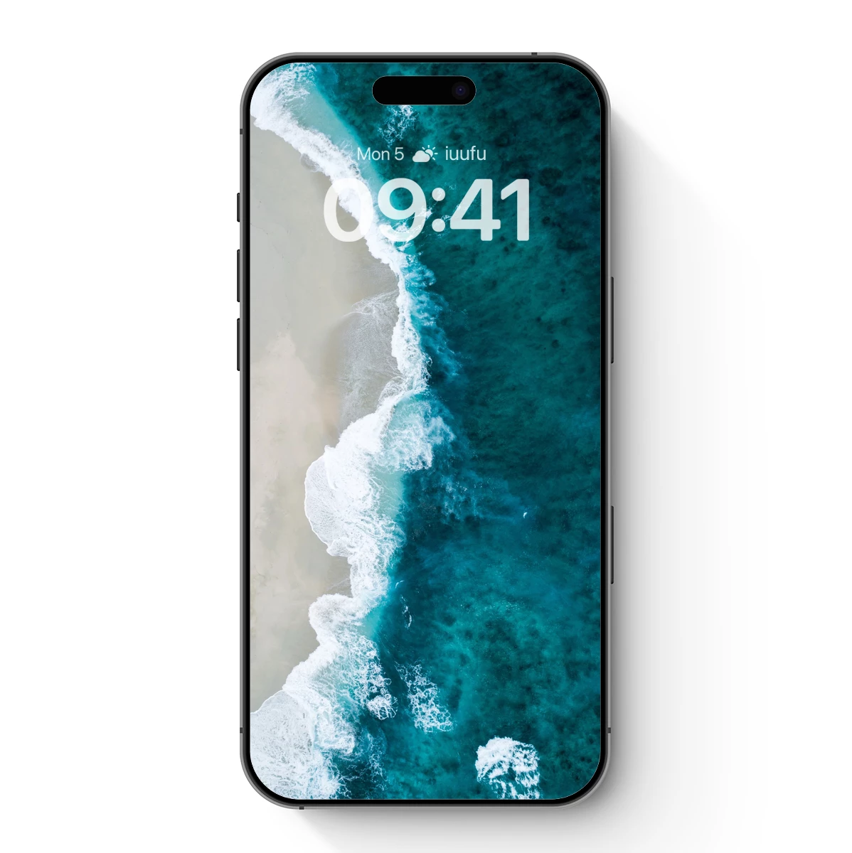 Aerial Turquoise Waves Kiss Sand