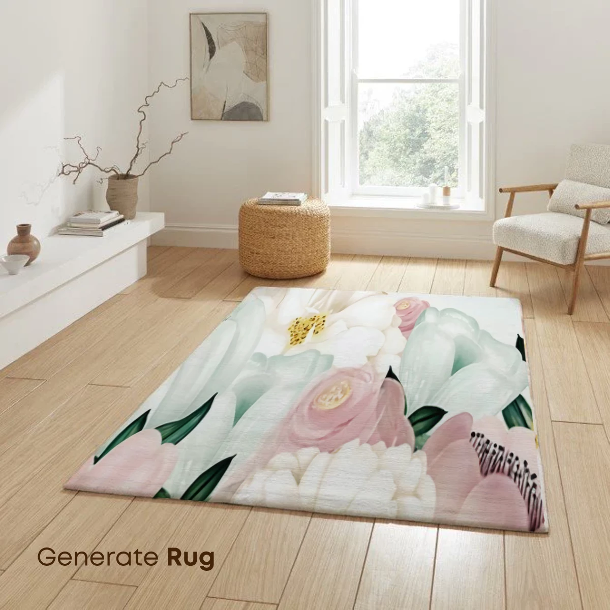 Elegant Floral Symphony in Pastel Hues - Image 6