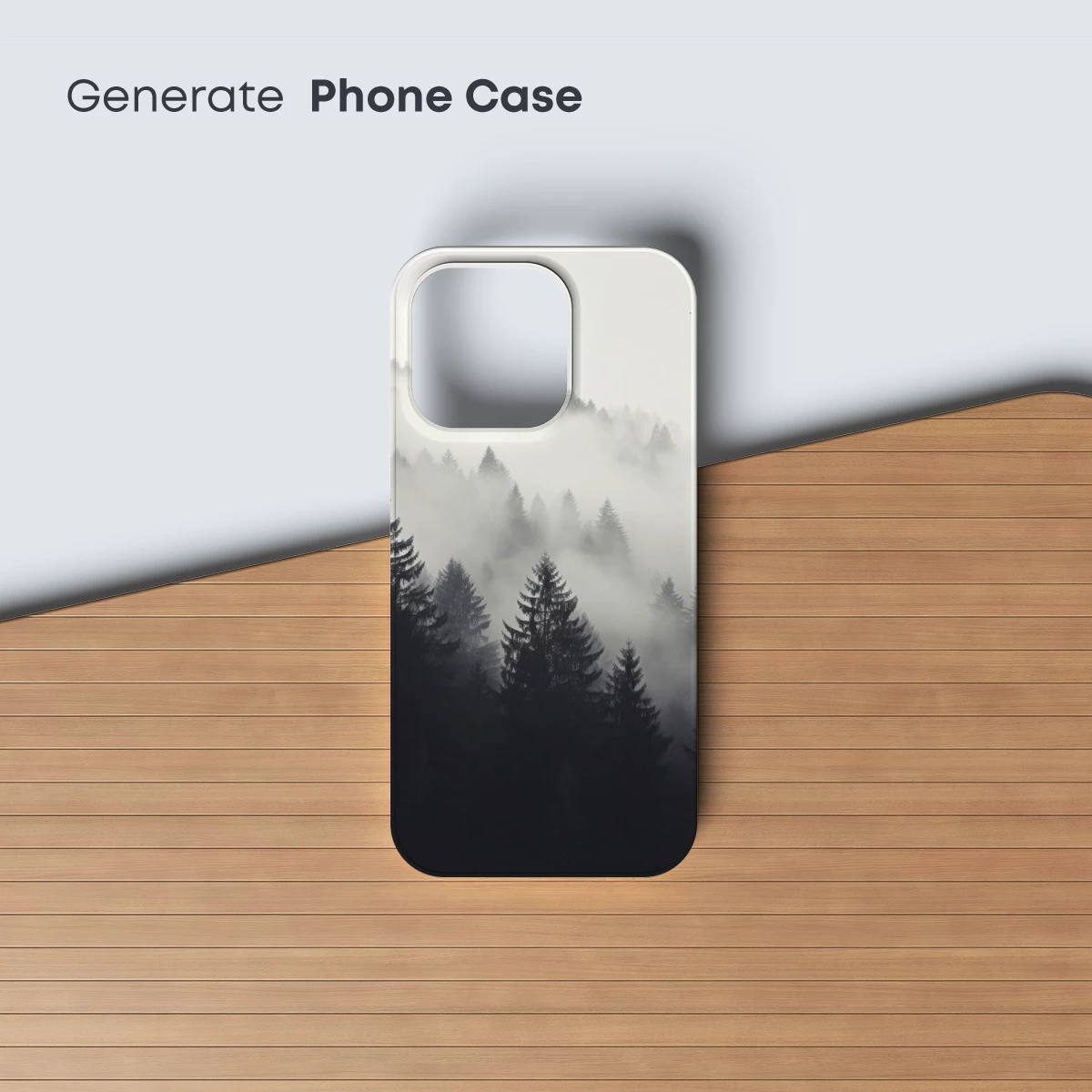 Misty Pine Forest: Veiled Elegance in Fog - Image 3