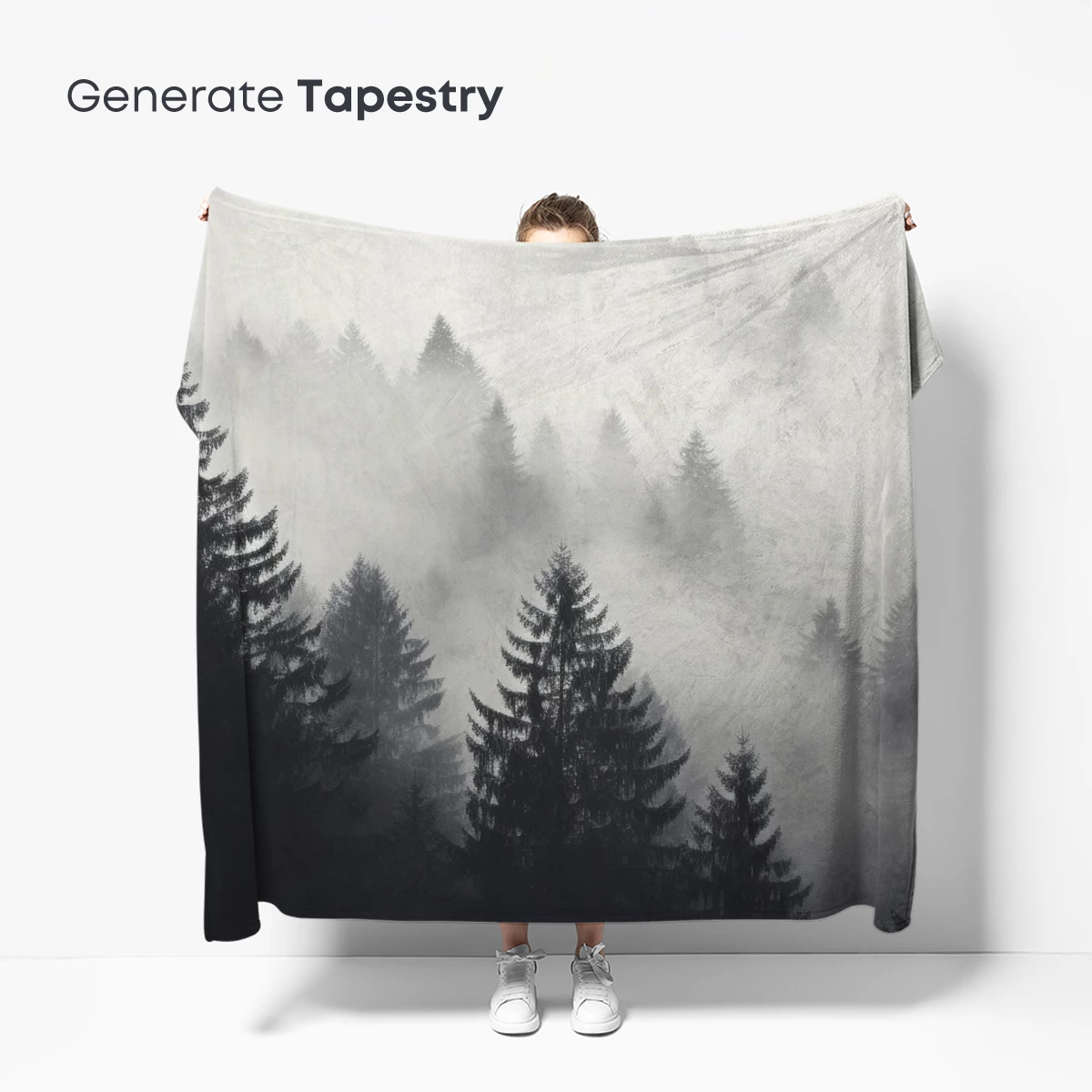 Misty Pine Forest: Veiled Elegance in Fog - Image 5