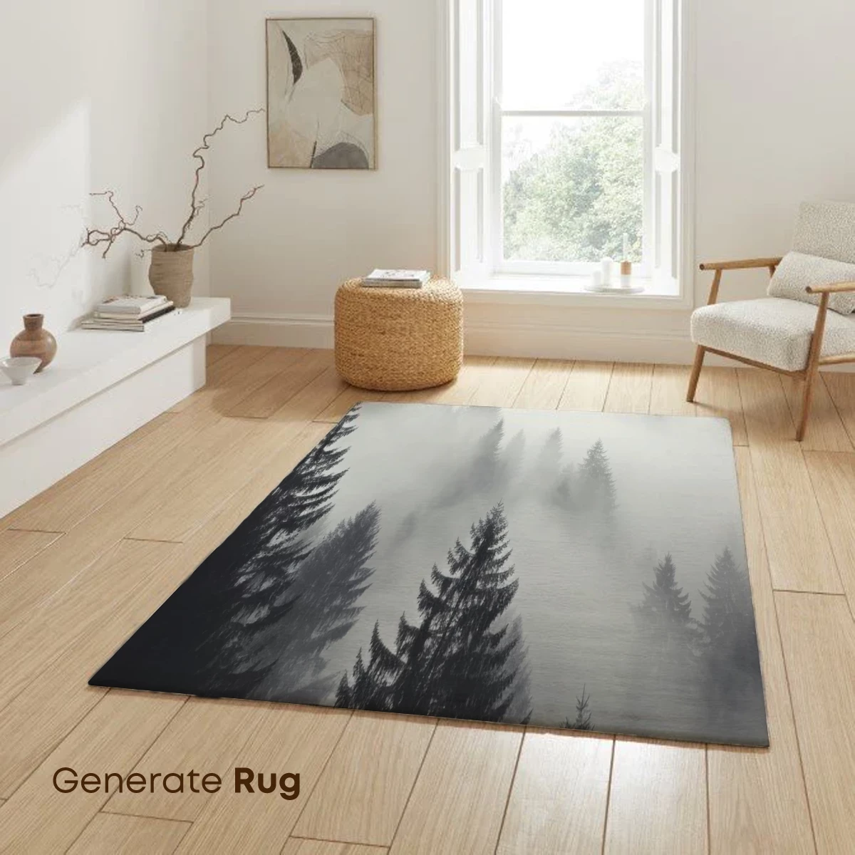 Misty Pine Forest: Veiled Elegance in Fog - Image 6