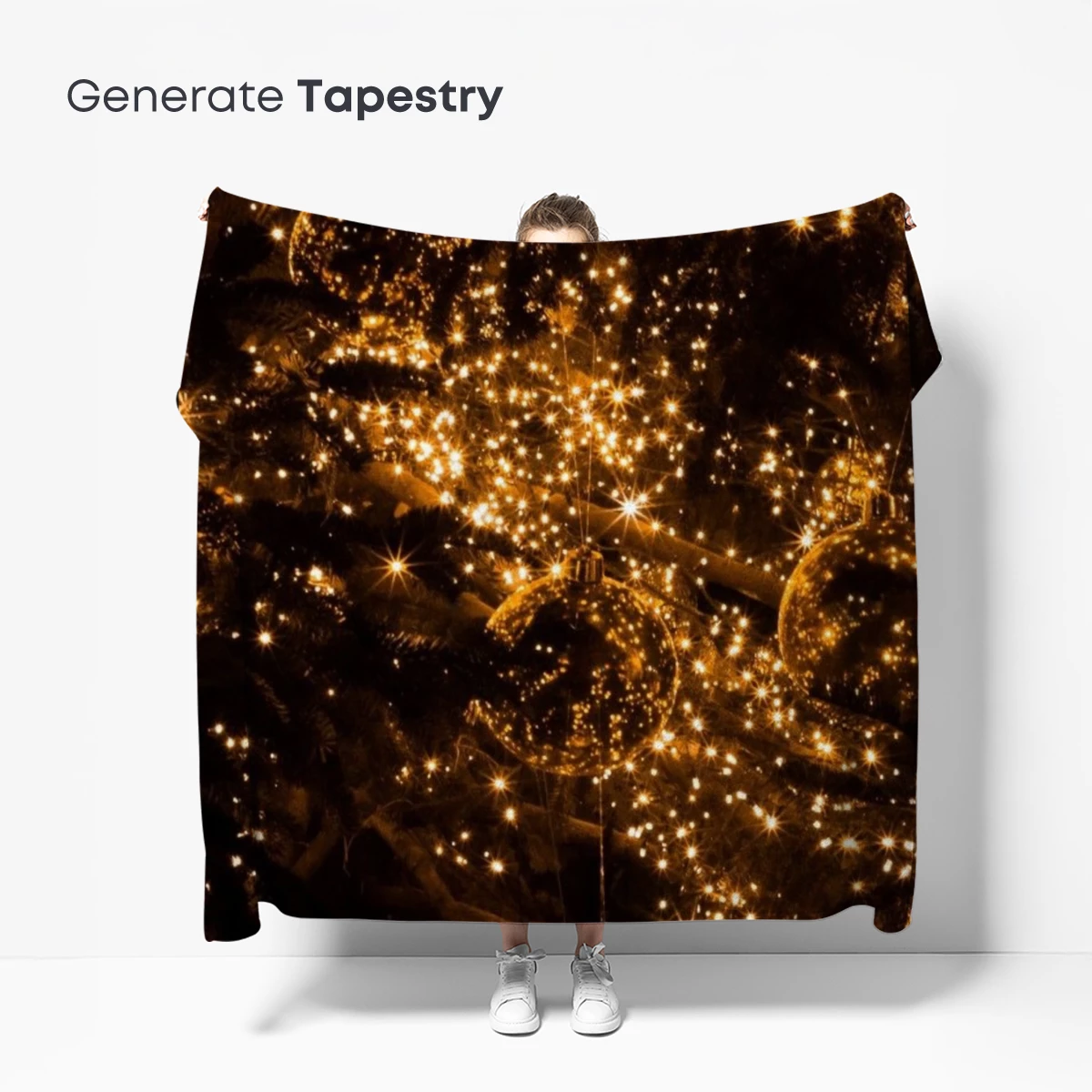 Golden Twilight Ornaments: Festive Sparkle in Night's Embrace - Image 5