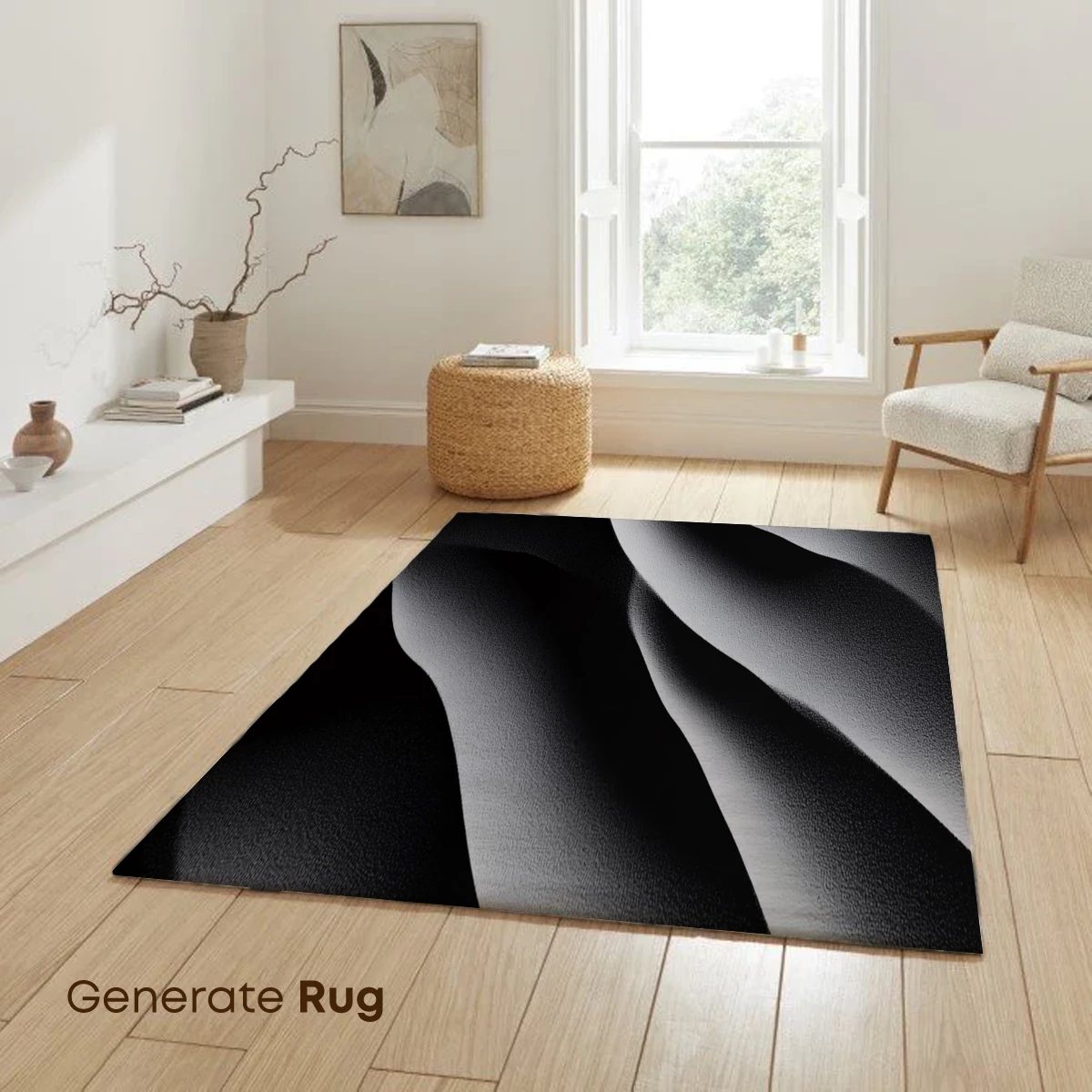 Ethereal Wave Symphony: Monochrome Flow - Image 6