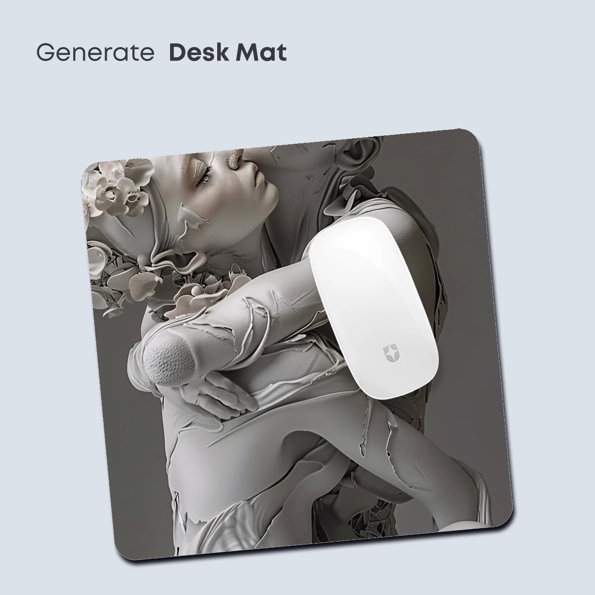 Eternal Embrace: Sculpted Romance in Monochrome - Image 4