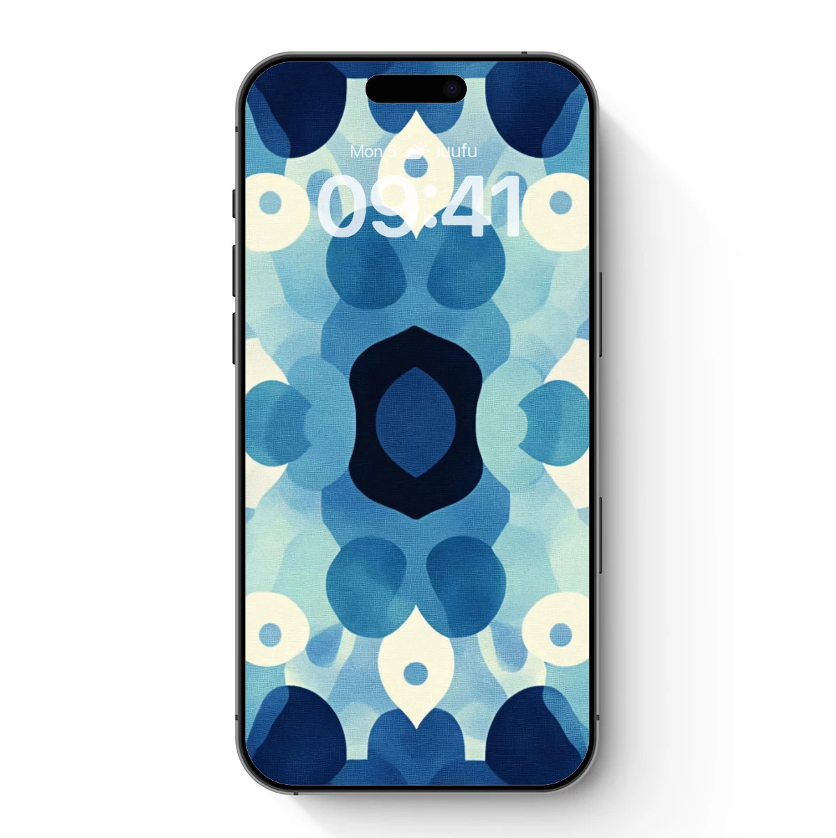 Blue Mandala Mirage: Abstract Symmetry in Motion