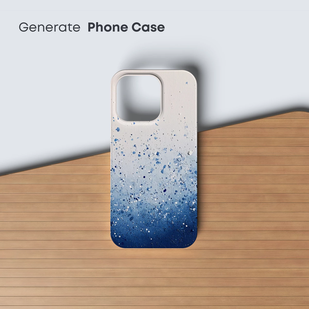 Blue Gradient Splatter: Abstract Artistry in Motion - Image 3