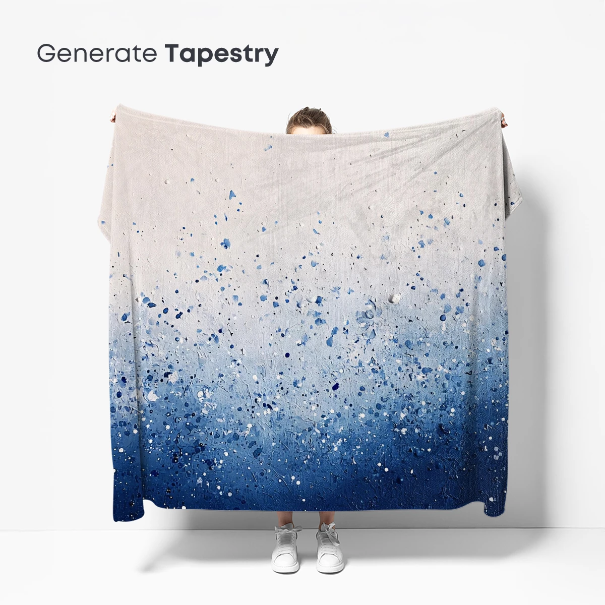 Blue Gradient Splatter: Abstract Artistry in Motion - Image 5