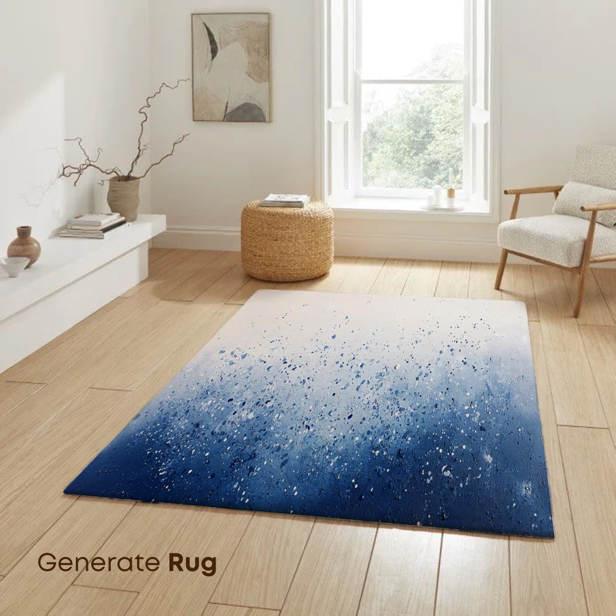 Blue Gradient Splatter: Abstract Artistry in Motion - Image 6