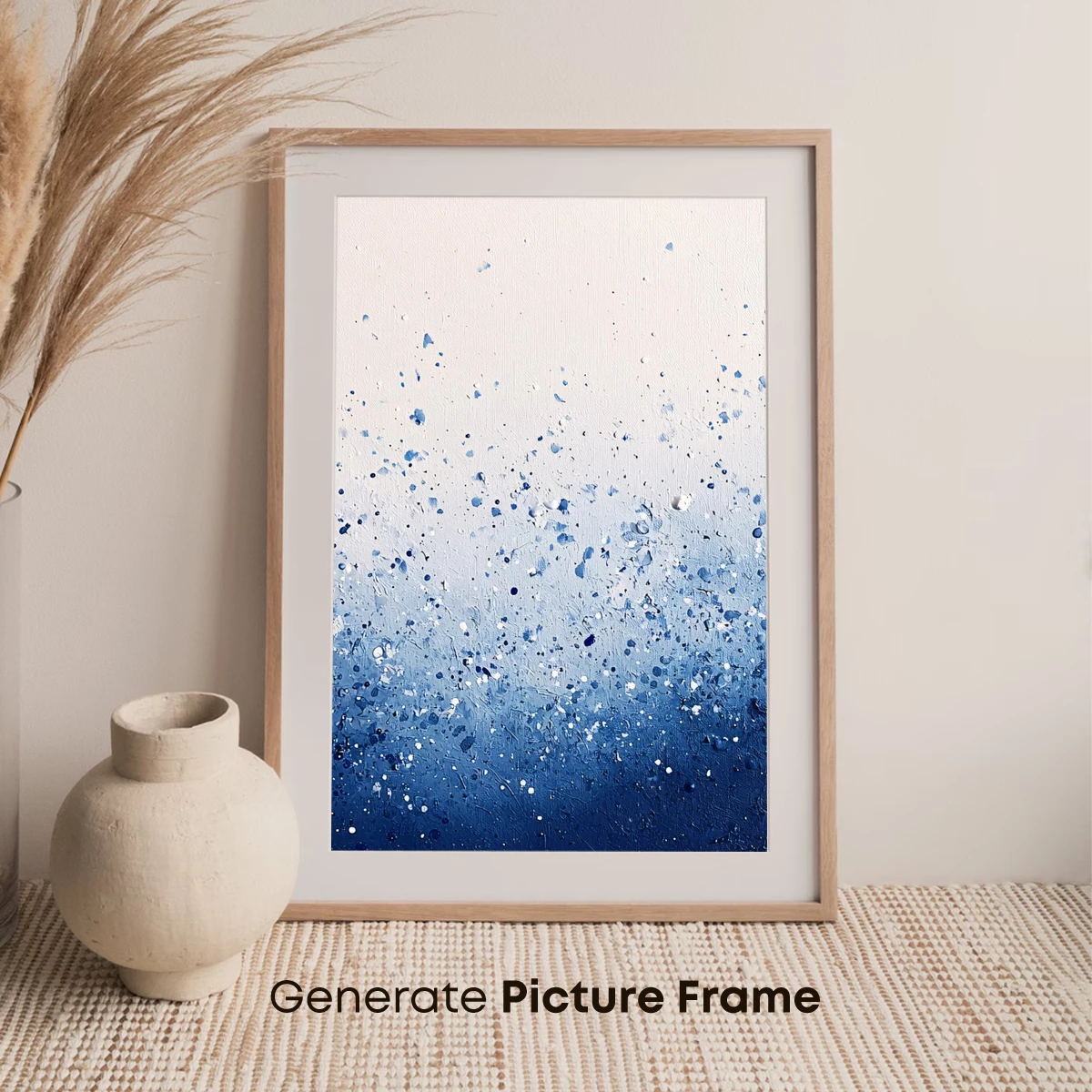 Blue Gradient Splatter: Abstract Artistry in Motion - Image 7