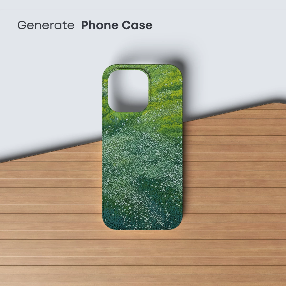 Dot Matrix Oasis: Green Gradient Harmony - Image 3