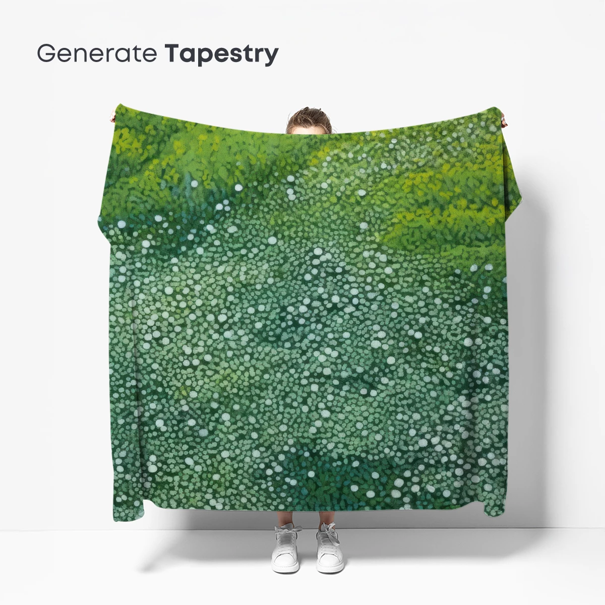 Dot Matrix Oasis: Green Gradient Harmony - Image 5