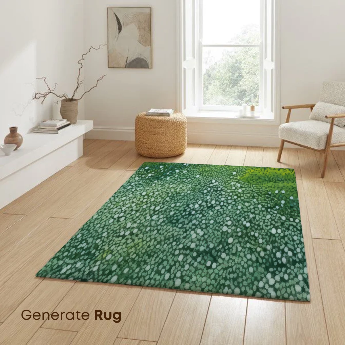 Dot Matrix Oasis: Green Gradient Harmony - Image 6